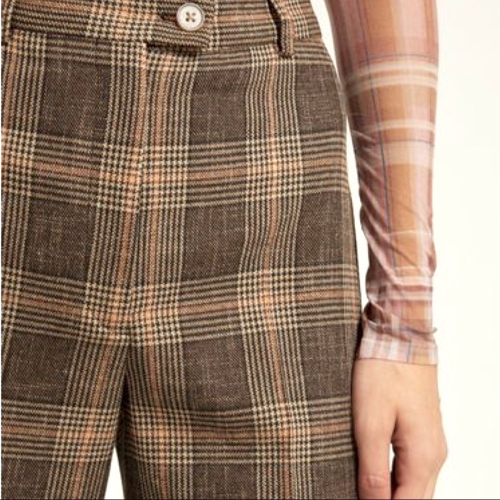 Acne Wool Prince Of Wales Checkered Trousers - Picture 5 of 13